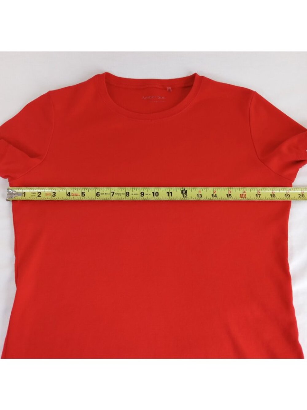 2 Amber Sun Women's Organic Cotton Short Sleeve T-Shirt Medium Red Blue Purple - Picture 11 of 16